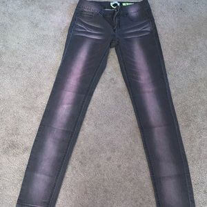 Purple stretch jeans